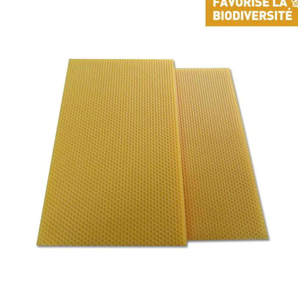 Cire gaufrée conventionnelle pour corps de ruche 26x41 cm