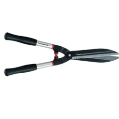 Cisaille à haie de 57 cm à lames crantées de couleur grise