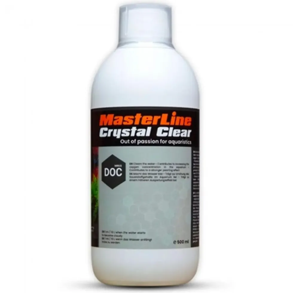 Clarifiant d'eau aquarium, rendu cristallin MASTERLINE - modèle Crystal Clear, 500ml