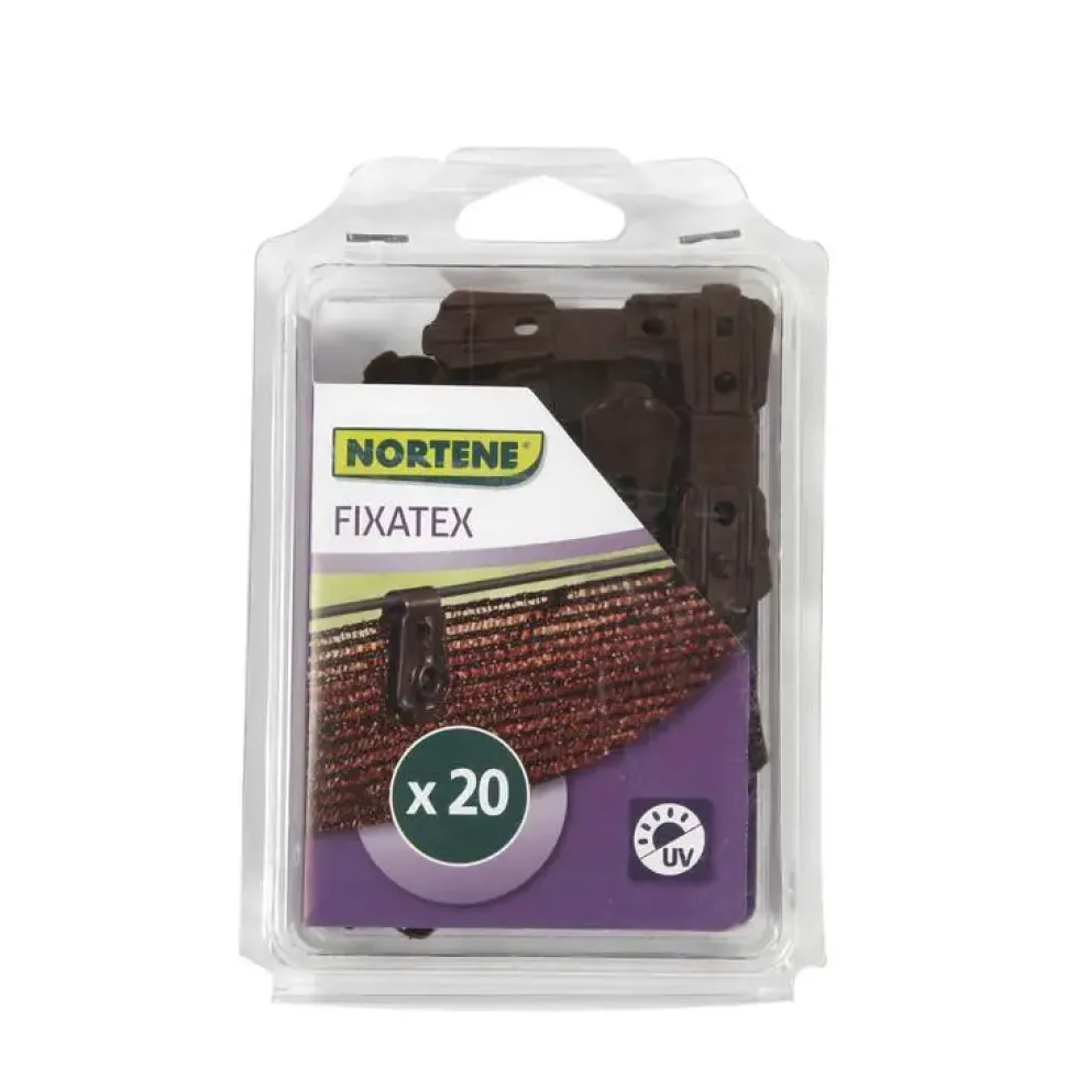 Clip de fixation Fixatex pour Natte marron 34x20 cm