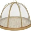Cloche pour aliments en bambou naturel taille L - Ø 32 x H 32 cm