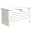 Coffre de jardin 130 en acier galvanisé coloris blanc Biohort - 134 x 62 x 71 cm