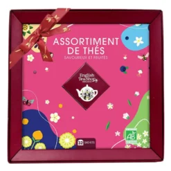 Coffret assortiment de thés 4 mélanges bio English tea - 32 sachets