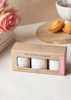 Coffret de 3 bougies Saugettes Mes P’tites bougies parfumées Mamie d’Amour - 3 x 50 g