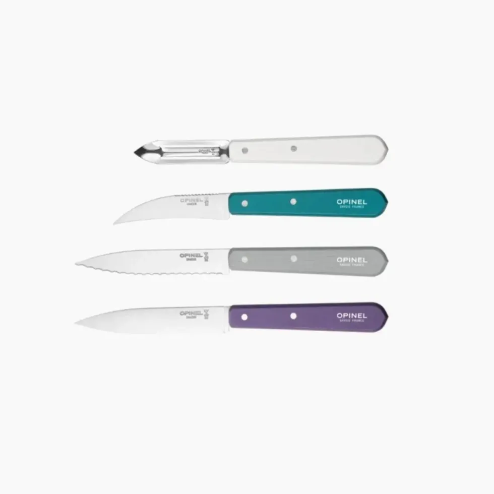 Coffret de 4 couteaux de cuisine coloris multicolore Opinel - 215 x 130 x 28 mm