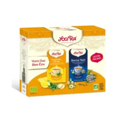 Coffret de thé duo Bonne Nuit et Gingembre Citron Yogi Tea - 2 x 17 sachets