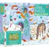Coffret livre et puzzle "Dans la forêt" aux Éditions Usborne