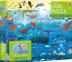 Coffret livre et puzzle "Les océans" aux Éditions Usborne