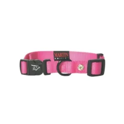 Collier chien réglable 16mm / 30-45cm rose