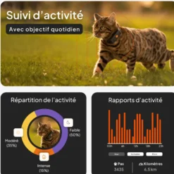 Collier GPS pour chat coloris blanc Weenect