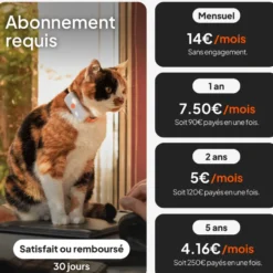 Collier GPS pour chat coloris blanc Weenect