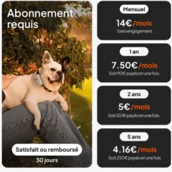 Collier GPS pour chien coloris noir Weenect