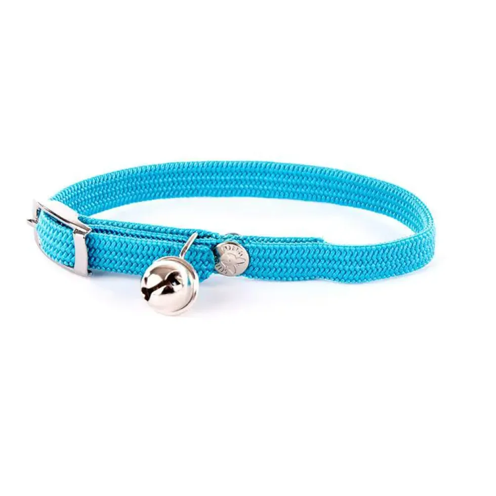 Collier élastique pour chat bleu