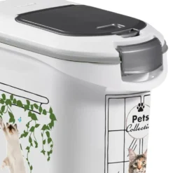 Container à croquettes à roulettes pour chat Pet collection Keter - 35 L