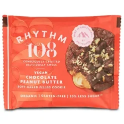 Cookie bio chocolat coeur beurre de cacahuete Rythm 108 - 50 g