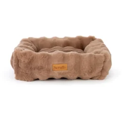 Corbeille pour chien Alpine coloris marron en tissu Scruffs Taille M - 60 x 50 cm