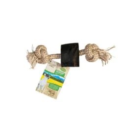 Corne marron avec corde 25 cm