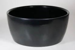 Coupe en céramique coloris anthracite Orchidée - Ø 28,5/26,5 x H 13 cm