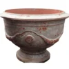 Coupe pied la Madeleine patine grise en terre cuite H 52 x Ø 72 cm