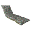 Coussin bain de soleil en polyester/coton fleuri multicolore Flocons La Petite Fleuriste - 180 x 56 x 10 cm