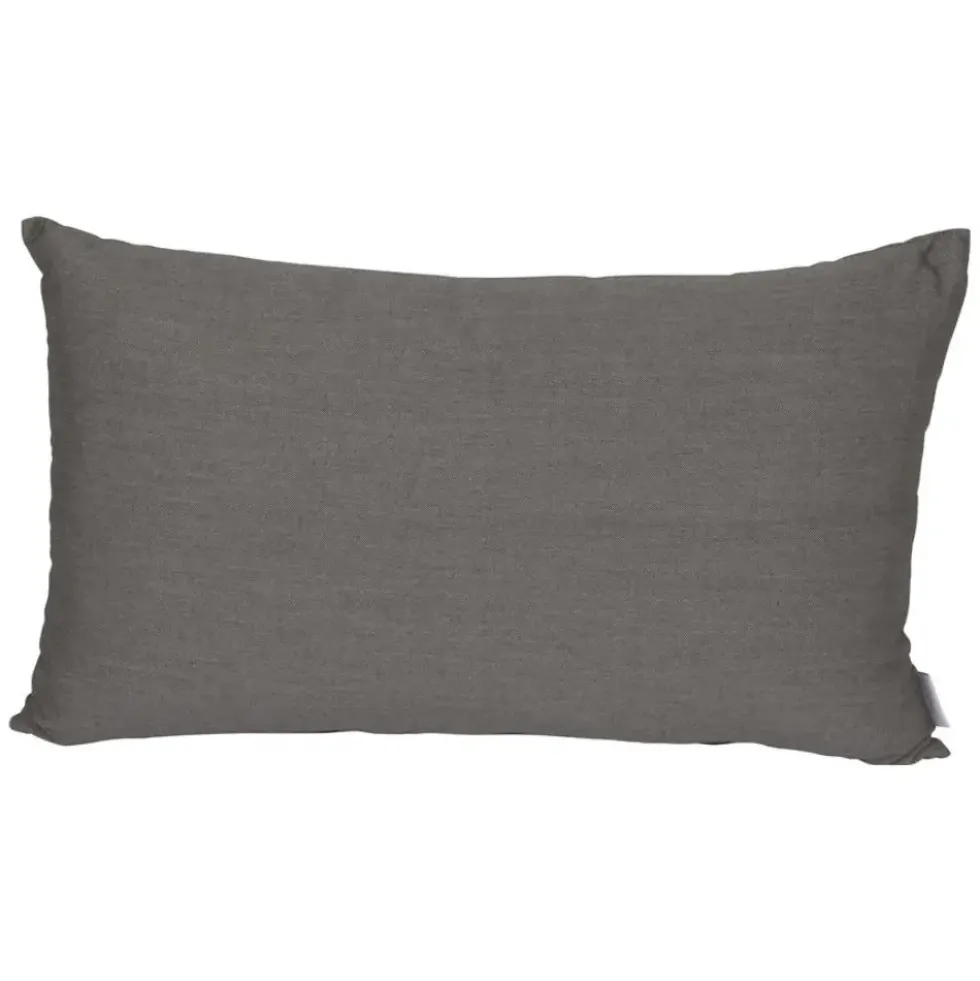 Coussin de dossier coloris gris en polyacrylique Holly - 75 x 46 x 20 cm