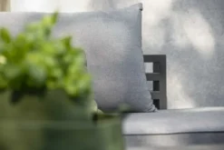 Coussin de dossier coloris gris en polyacrylique Holly - 75 x 46 x 20 cm