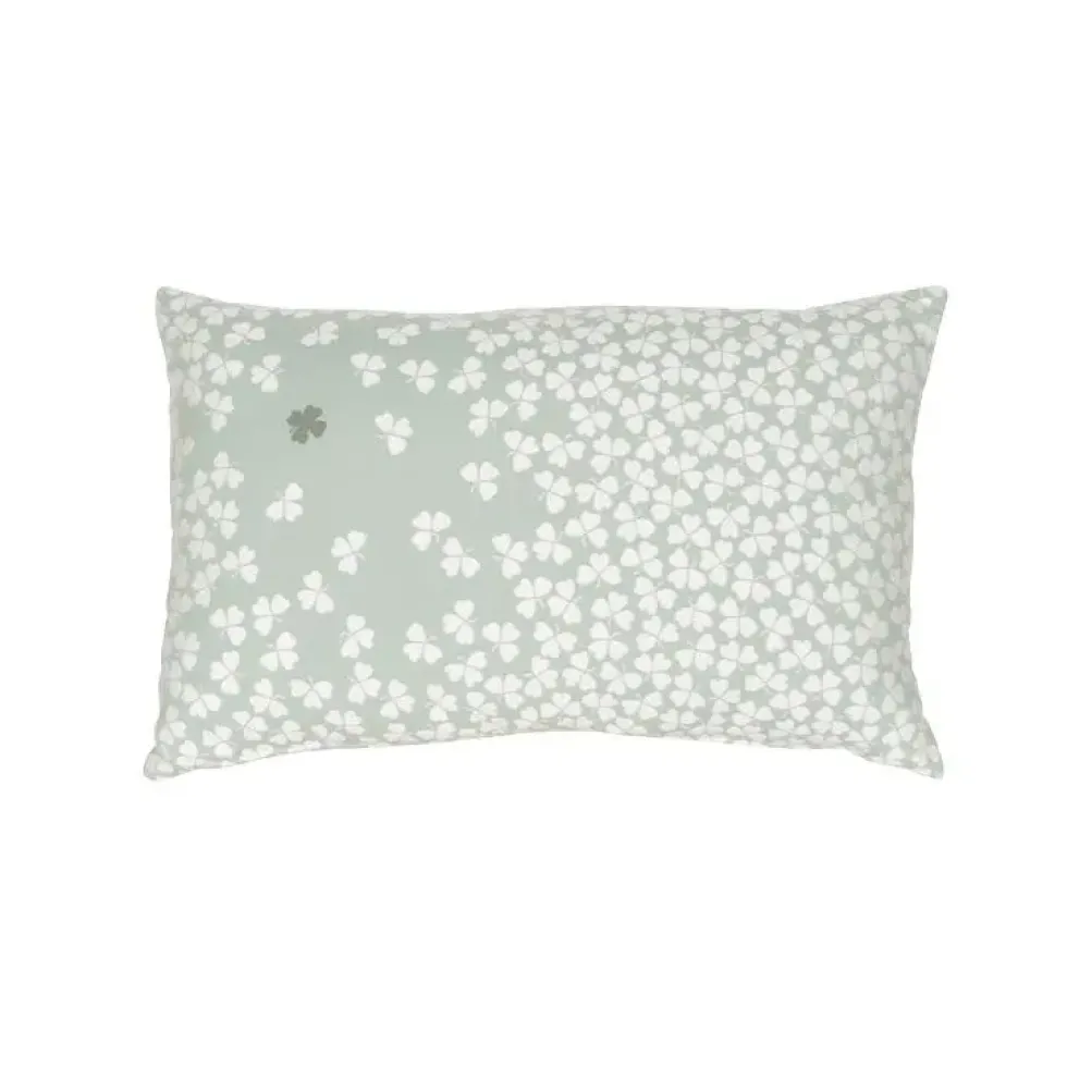 Coussin en tissu acrylique menthe glaciale Fermob Trèfle - 68 x 44 cm