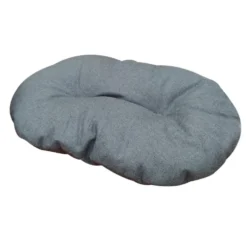 Coussin pour chien et chat ovale hydrofuge coloris bleu Croci - 53 x 35 cm