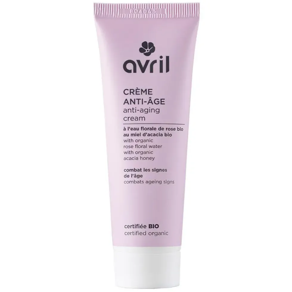 Crème anti-âge à l'eau florale de rose et au miel d'acacia bio Avril - 50 ml