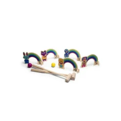 Croquet arc-en-ciel en bois BS TOY