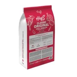 Croquette pour chien adulte sensible à l'agneau Hays Classic - 3 kg