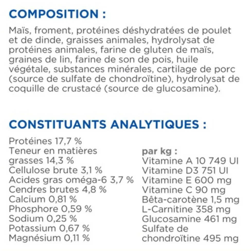 Croquette pour chien mature grande race au poulet Hill's - 12 kg