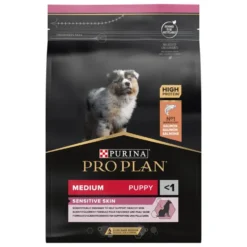 Croquette pour chiot de taille moyenne peau sensible Pro Plan - 3 kg