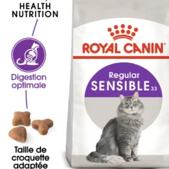 Croquettes pour chat adulte avec une sensibilité digestive Royal Canin Sensible 33 - 2 kg