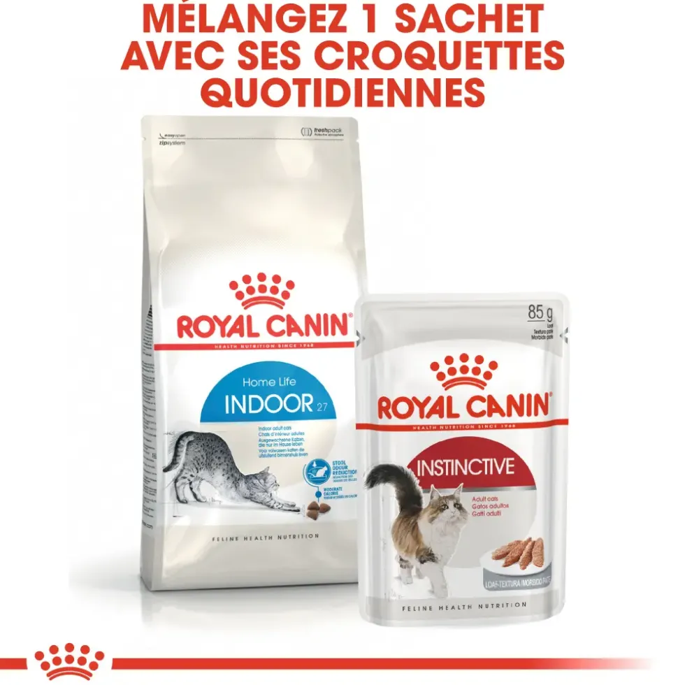 Croquettes pour chat adulte d'intérieur Royal Canin Indoor 27 - 4 kg