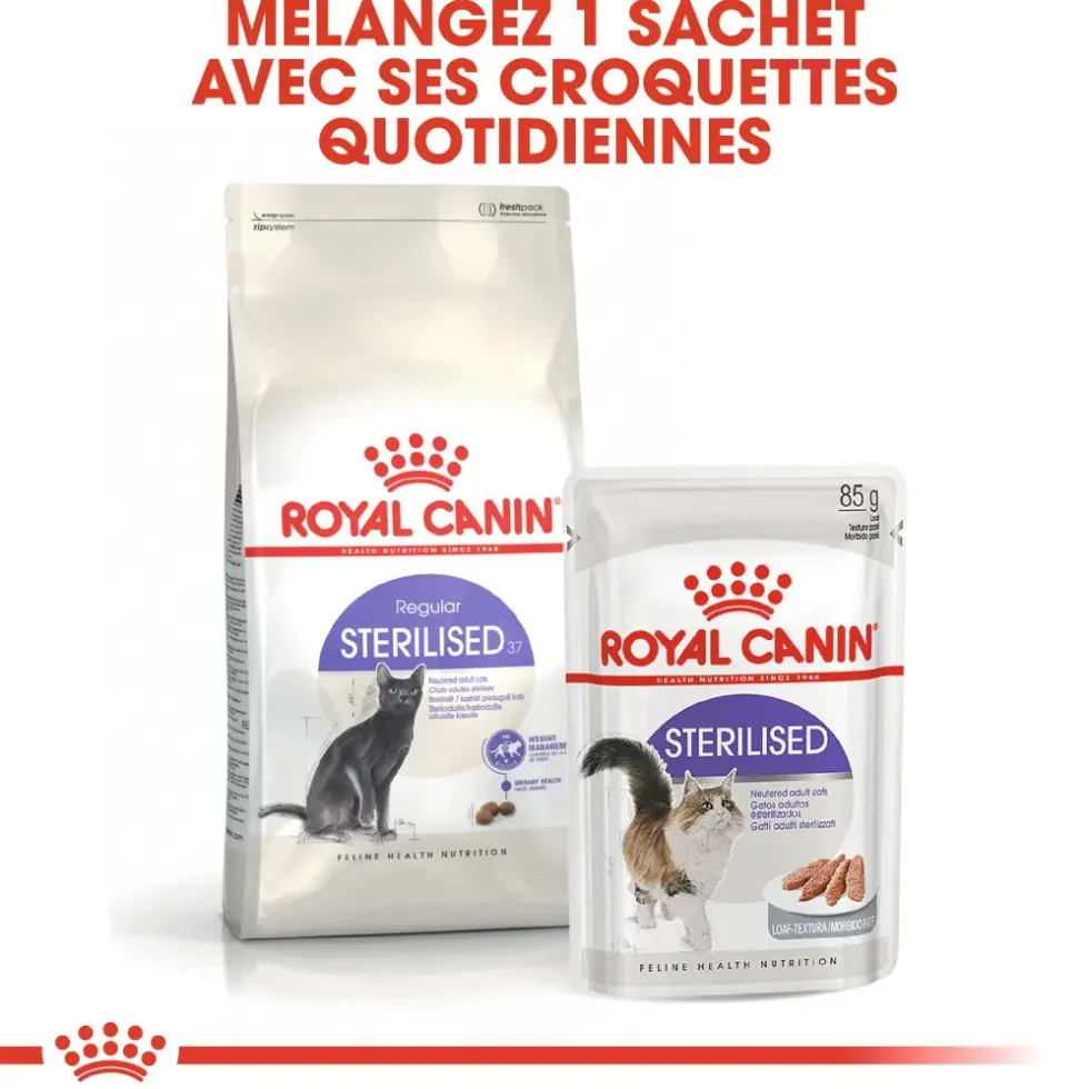 Croquettes pour chat adulte stérilisé Royal Canin Sterilised 37 - 10 kg