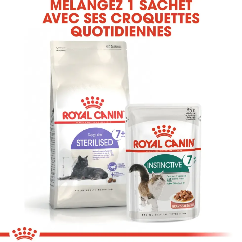 Croquettes pour chat stérilisé Royal Canin Sterilised 7+ - 3,5 kg