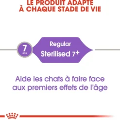Croquettes pour chat stérilisé Royal Canin Sterilised 7+ - 3,5 kg