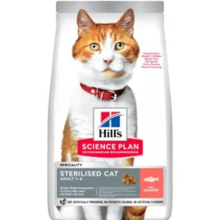 Croquettes pour chat stérilisé au saumon Hill's Science Plan Cat Sterilised - 7 kg