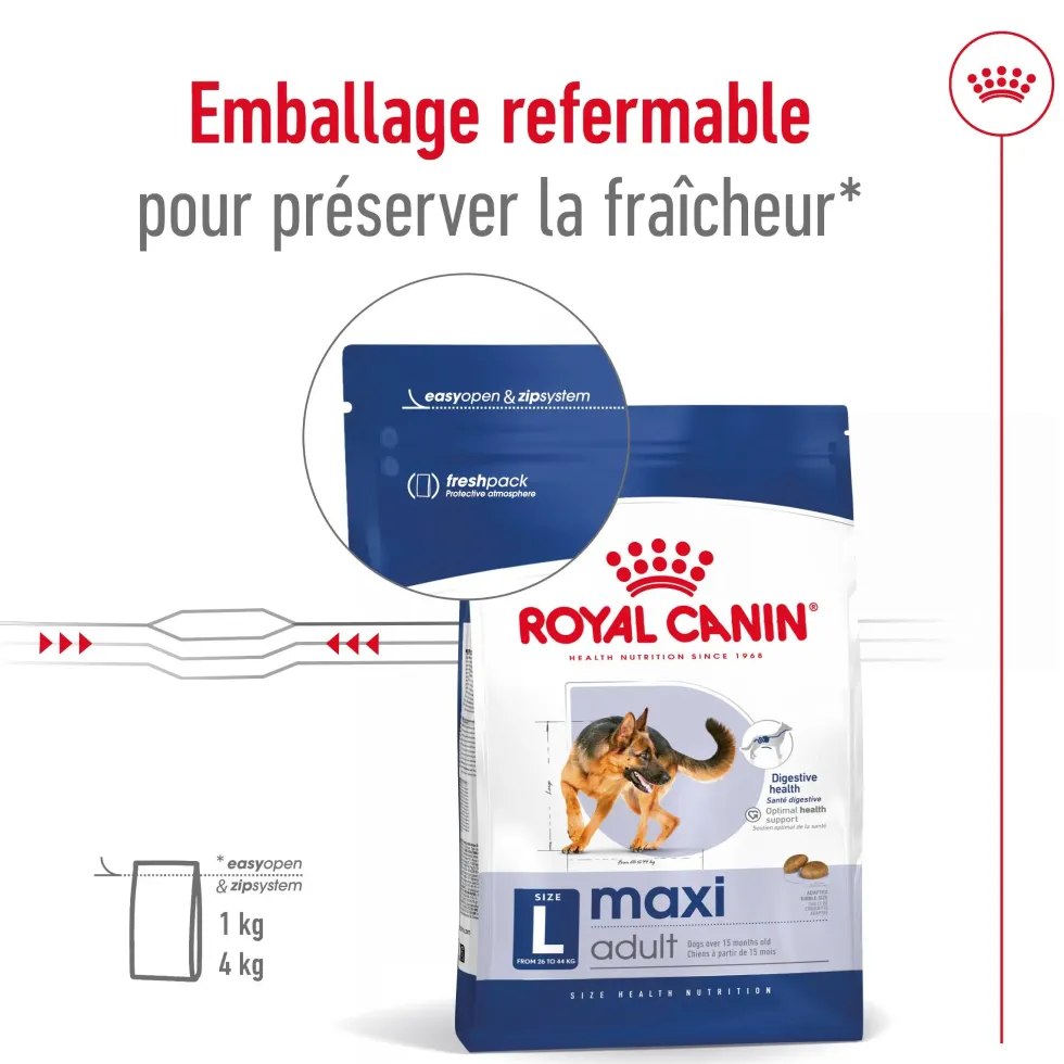 Croquettes pour chien adulte de grande race Royal Canin Maxi Adult - 12 kg