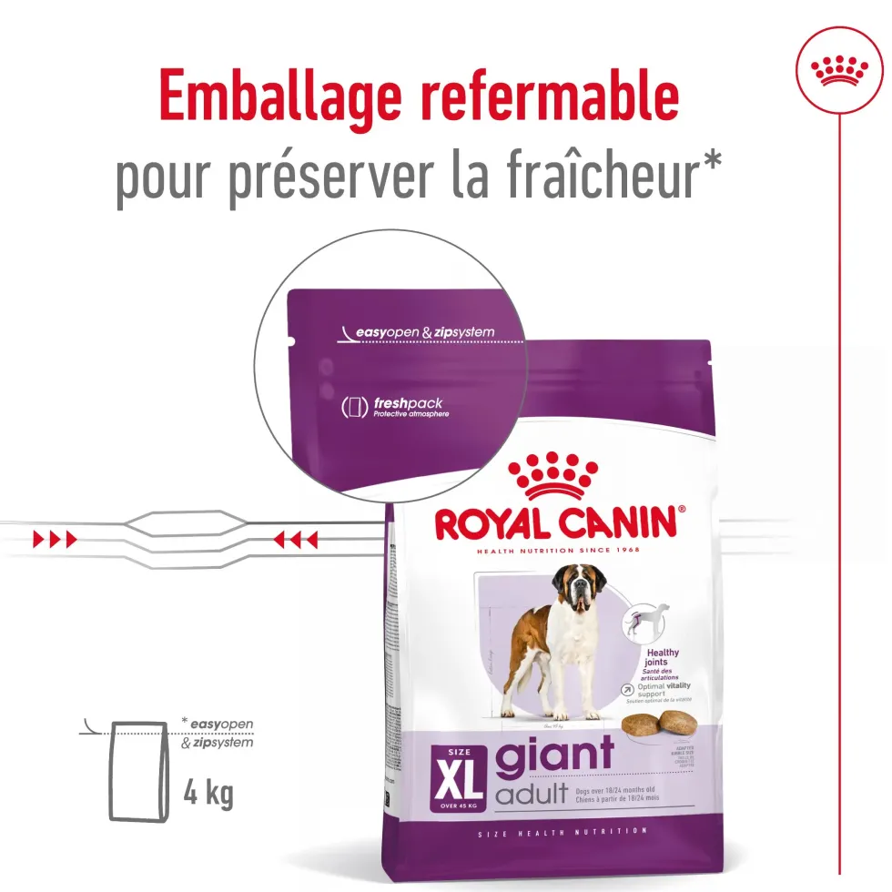 Croquettes pour chien adulte de grande taille Royal Canin Giant Adult - 15 kg
