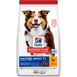 Croquettes pour chien mature medium poulet Hill's Science Plan - 18 kg
