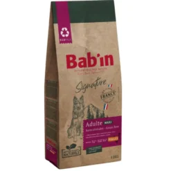 Croquettes pour chien maxi adulte au poulet sans céréales Bab'in Signature - 12 kg