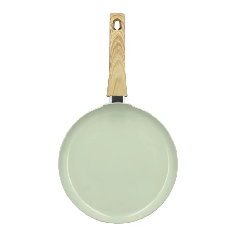Crêpière Menastyl Colorama induction céladon en aluminium recyclé - Ø 26 cm