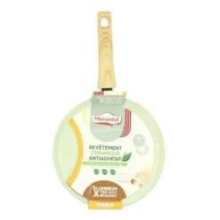 Crêpière Menastyl Colorama induction céladon en aluminium recyclé - Ø 26 cm