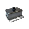 Cuiseur et grille pour plancha coloris noir en titane Forge Adour - 30 x 21,5 x 1,2 cm