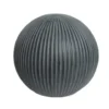 Décoration d'extérieur en fibre d'argile forme boule coloris anthracite - Ø 31,50 x H 29,50 cm