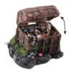 Décor d’aquarium coffre trésor marron Europet Aqua Della - 17,5 x 12,5 x 11 cm