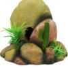 Décor pour terrarium en résine coloris vert Reptile Planet Monts Pirin Rock - 21,5 x 12,5 x 19 cm
