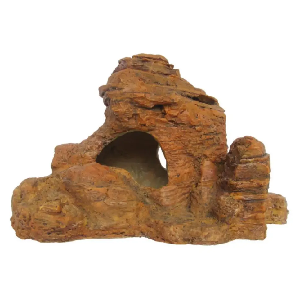 Décor pour terrarium en résine coloris marron Reptile Planet Mont Nimba Rock - 28,5 x 13 x 18 cm